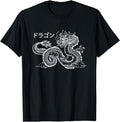 Handcrafted Japanese Aesthetic Dragon Hoodie - Novelty Apparel for Adults - T-Shirt, Sweatshirt, Hoodie