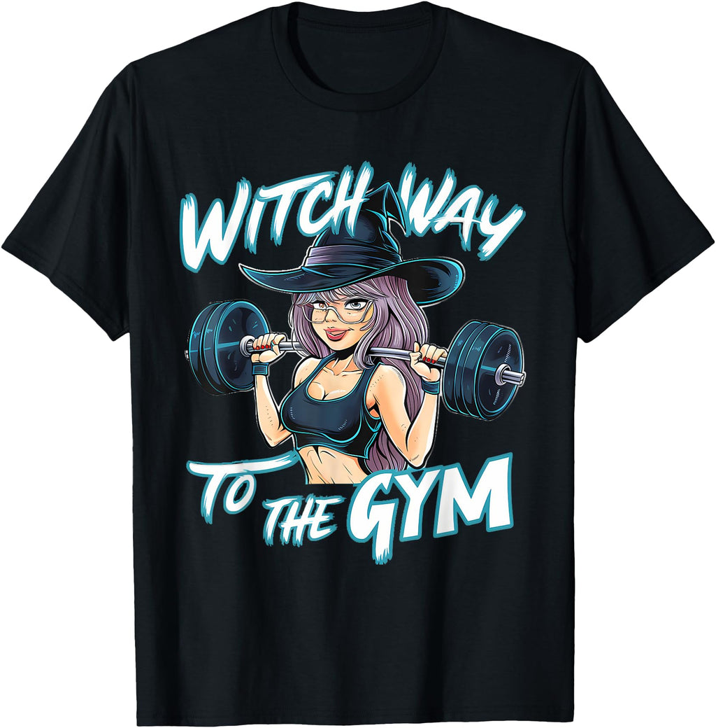 Handcrafted Witch Way To Gym Halloween Hoodie - Streetwear Style Men Women - T-Shirt, Sweatshirt, Hoodie