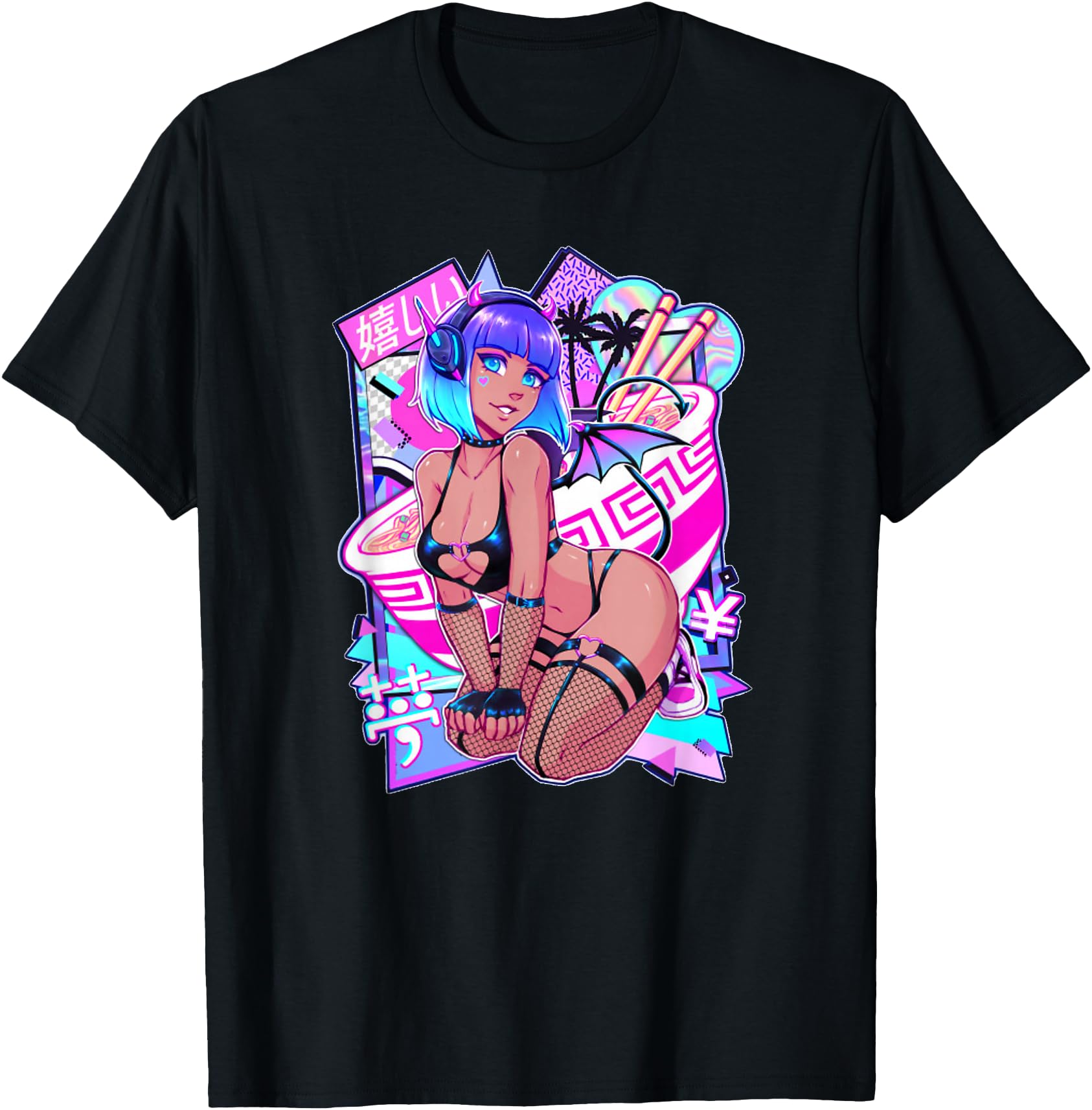 Exclusive Sexy Anime Japanese Sexy Demon T-Shirt - Minimalist Print Unisex - T-Shirt, Sweatshirt, Hoodie