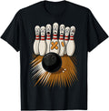 Bowling Scared Bowling Pins Bowler Rare Hoodie - Trendy Graphic Unisex - T-Shirt, Sweatshirt, Hoodie