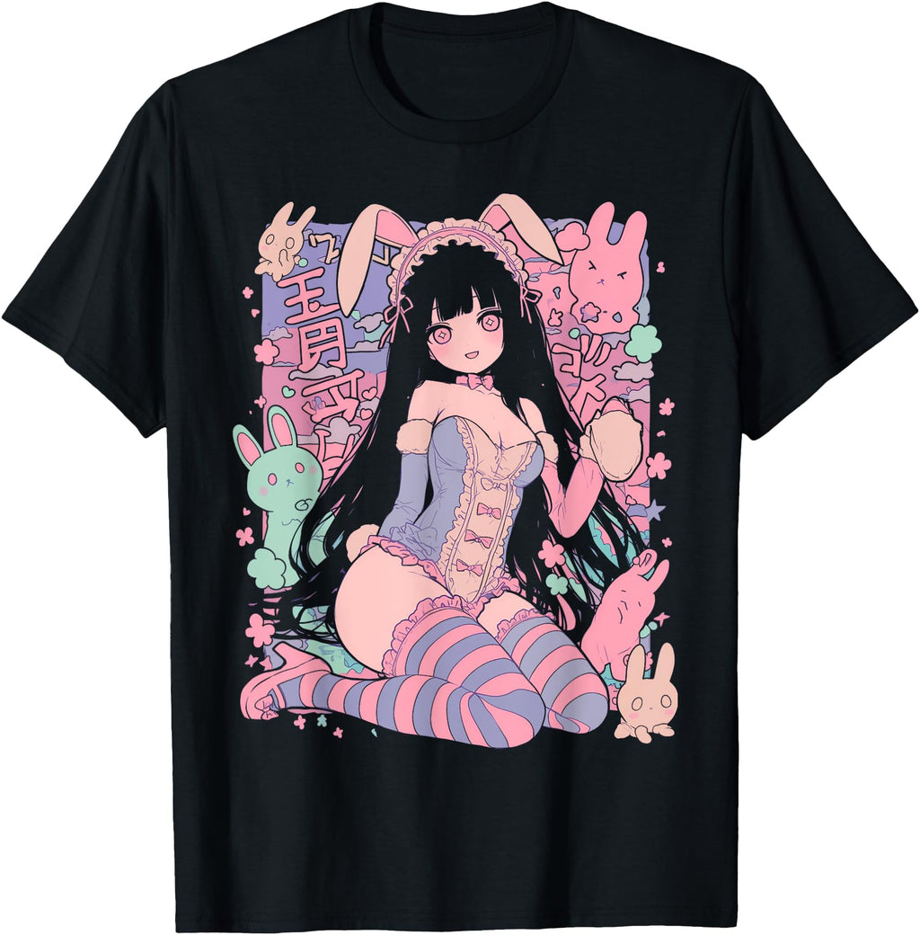 Techwear Harajuku Bunny Anime Manga Sweatshirt - Novelty Apparel Men Women - T-Shirt, Sweatshirt, Hoodie