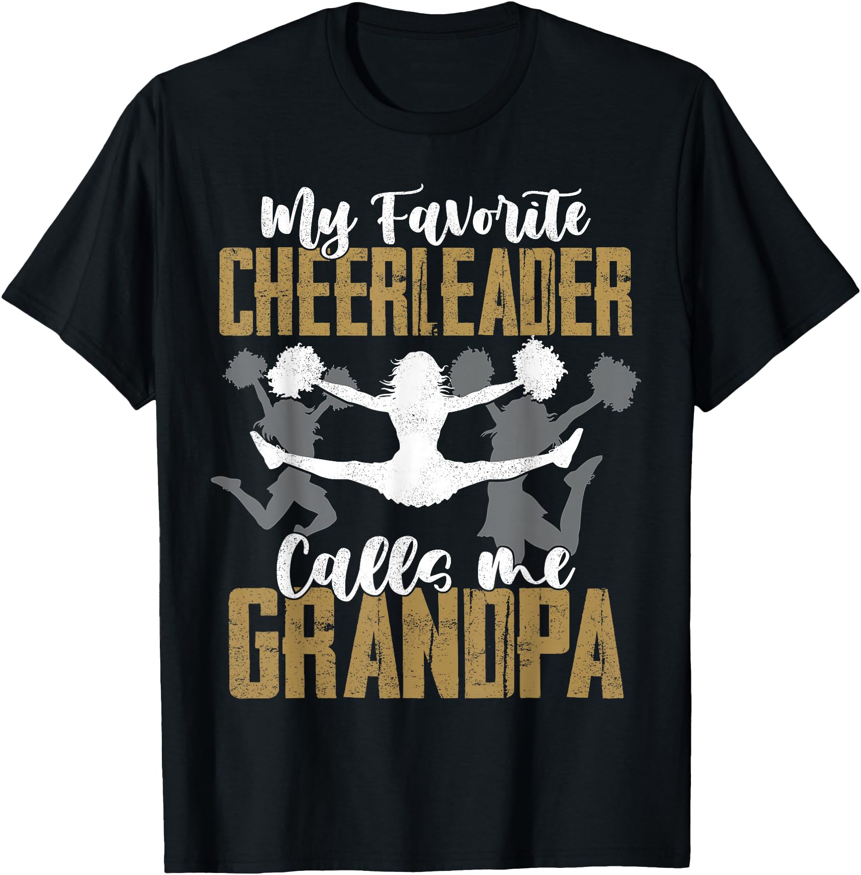 Handcrafted Cheerleader Grandpa Sweatshirt - Novelty Apparel Unisex - T-Shirt, Sweatshirt, Hoodie