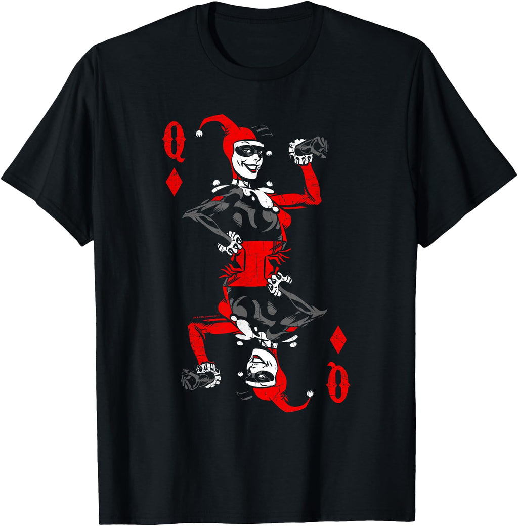 Authentic Harley Quinn Diamonds T Hoodie - Casual Everyday Wear for Adults - T-Shirt, Sweatshirt, Hoodie