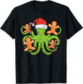 Original Octopus Santa Gingerbread Rare T-Shirt - Fun Novelty Design Unisex - T-Shirt, Sweatshirt, Hoodie