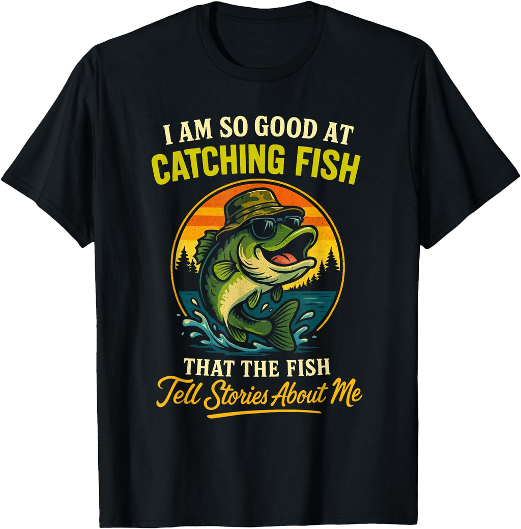 Handcrafted I M So Good Catching Fish Hoodie - Graphic Print Unisex - T-Shirt, Sweatshirt, Hoodie