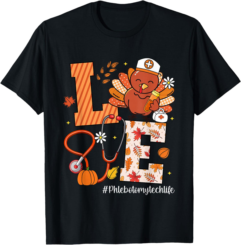 Handcrafted Love Phlebotomy Tech Life T-Shirt - Graphic Print Unisex - T-Shirt, Sweatshirt, Hoodie