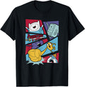 Adventure Time Group Shot Action Comic Hoodie - Graphic Print Men Women - T-Shirt, Sweatshirt, Hoodie