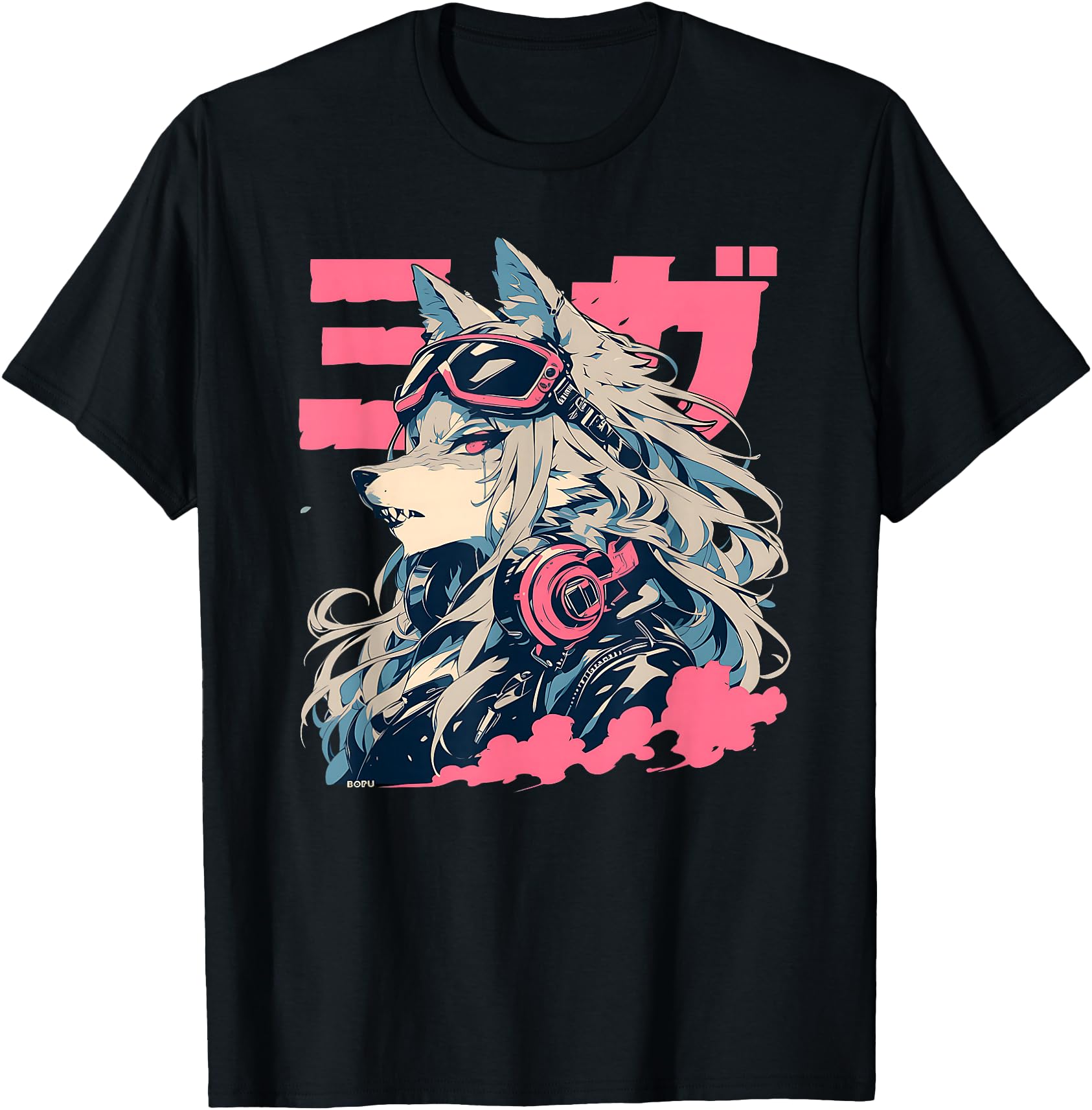 Goth Grunge Demon Anime Furry Wolf T-Shirt - Fun Novelty Design Men Women - T-Shirt, Sweatshirt, Hoodie