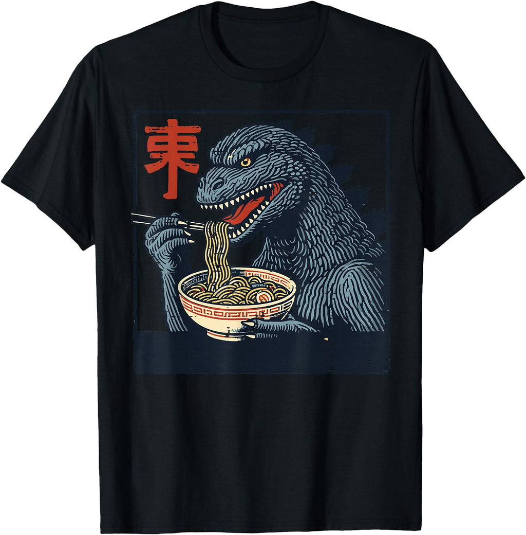 Handcrafted Japanese Kaiju Sweatshirt - Minimalist Print for Adults - T-Shirt, Sweatshirt, Hoodie