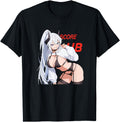 Waifu Sexy Anime Horns Japanese Manga T-Shirt - Trendy Graphic for Adults - T-Shirt, Sweatshirt, Hoodie