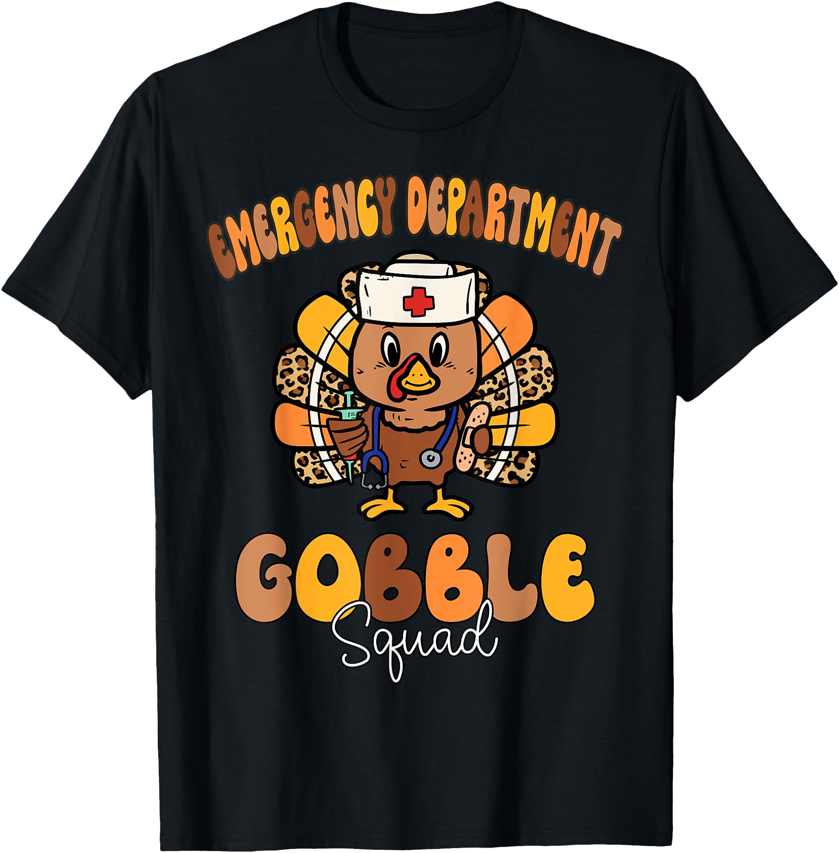 Authentic Emergency Department Gobble T-Shirt - Custom Art Print Men Women - T-Shirt, Sweatshirt, Hoodie