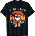 Handcrafted Tis Sea Sun Santa T-Shirt - Casual Everyday Wear for Adults - T-Shirt, Sweatshirt, Hoodie
