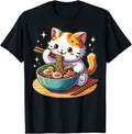 Original Cat Ramen Noodles Anime Sweatshirt - Minimalist Print Men Women - T-Shirt, Sweatshirt, Hoodie