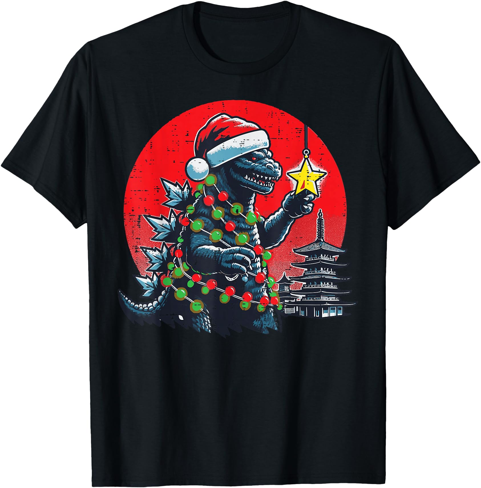 Japanese Monster Santa Star Rare T-Shirt - Minimalist Print Men Women - T-Shirt, Sweatshirt, Hoodie