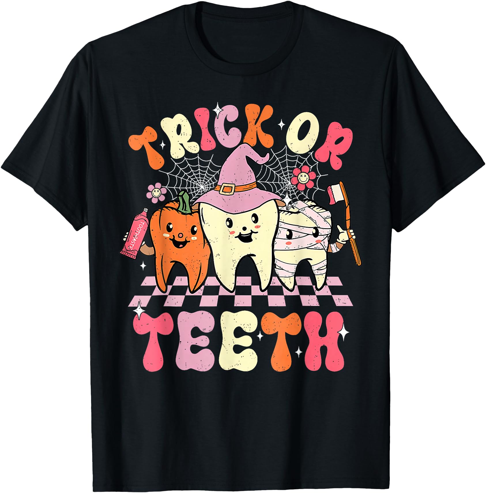 Original Trick Or Teeth Halloween Sweatshirt - Novelty Apparel Men Women - T-Shirt, Sweatshirt, Hoodie