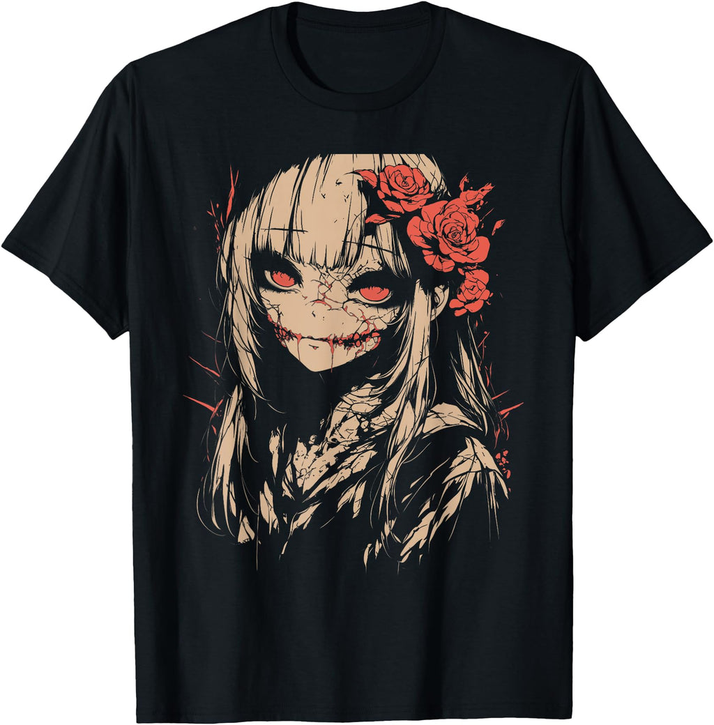 Handcrafted Horror Anime Manga Japan Hoodie - Streetwear Style for Adults - T-Shirt, Sweatshirt, Hoodie