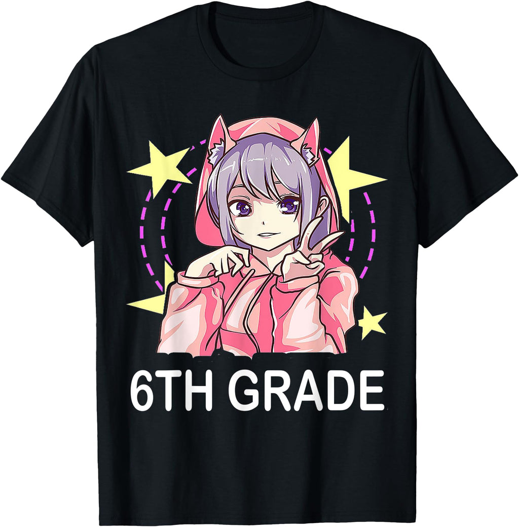 Original 6Th Grade Anime Artist Hoodie - Aesthetic Graphic Men Women - T-Shirt, Sweatshirt, Hoodie
