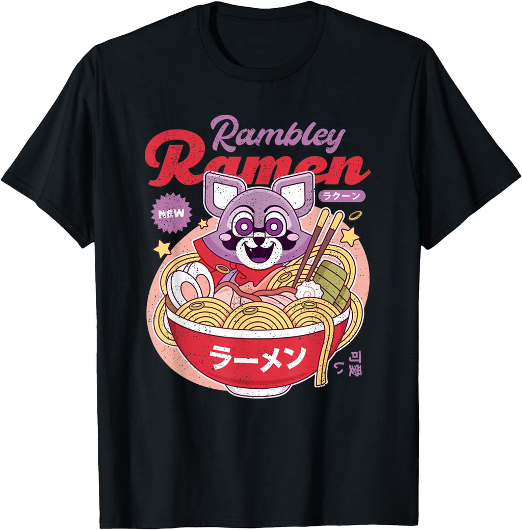 Original Rambley Japanese Raccoon Sweatshirt - Graphic Print for Adults - T-Shirt, Sweatshirt, Hoodie