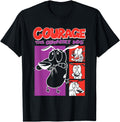 Courage Cowardly Dog Red And Purple Hoodie - Custom Art Print for Adults - T-Shirt, Sweatshirt, Hoodie