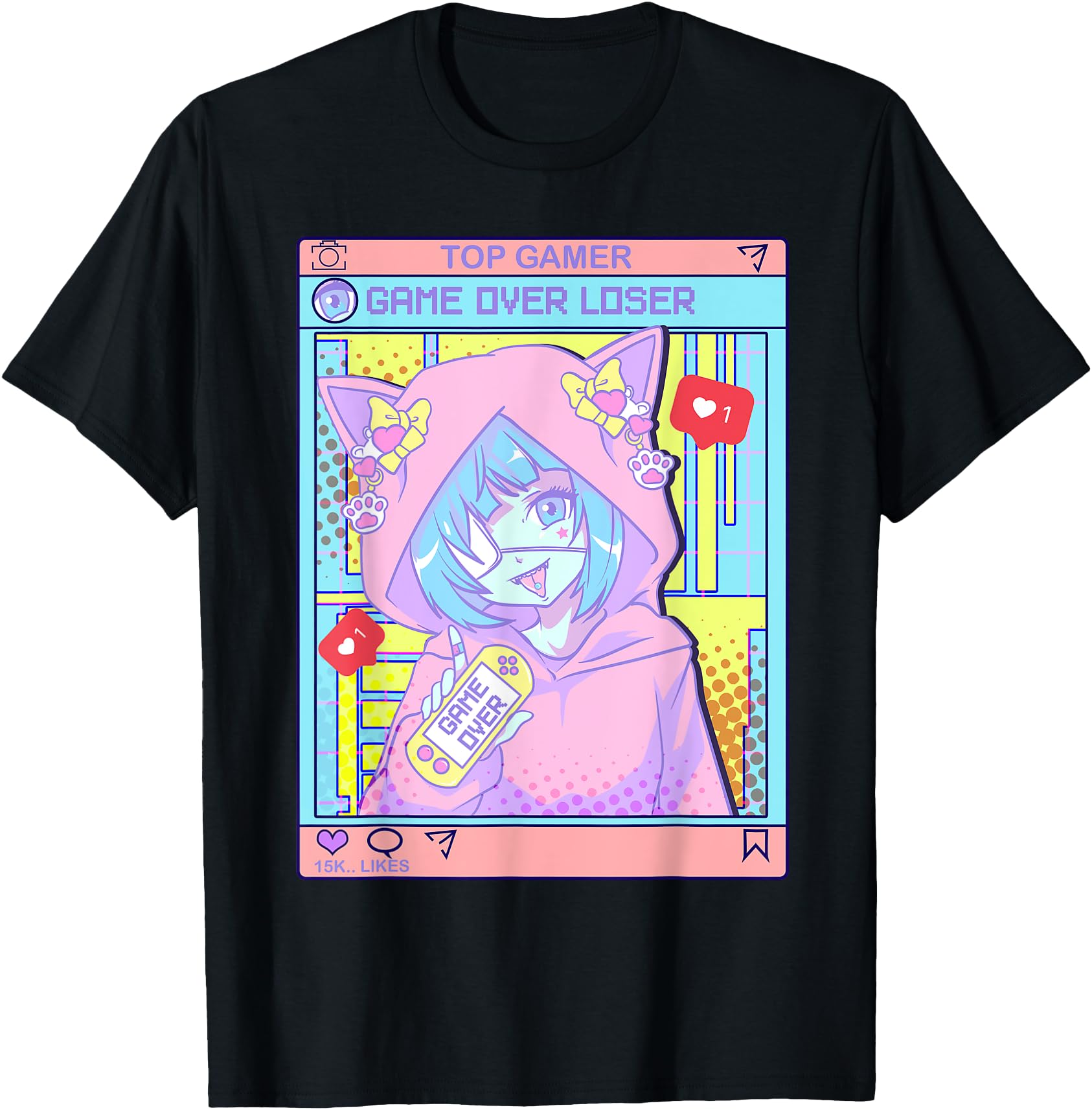 Original Kawaii Pastel Goth Anime T-Shirt - Fun Novelty Design Men Women - T-Shirt, Sweatshirt, Hoodie