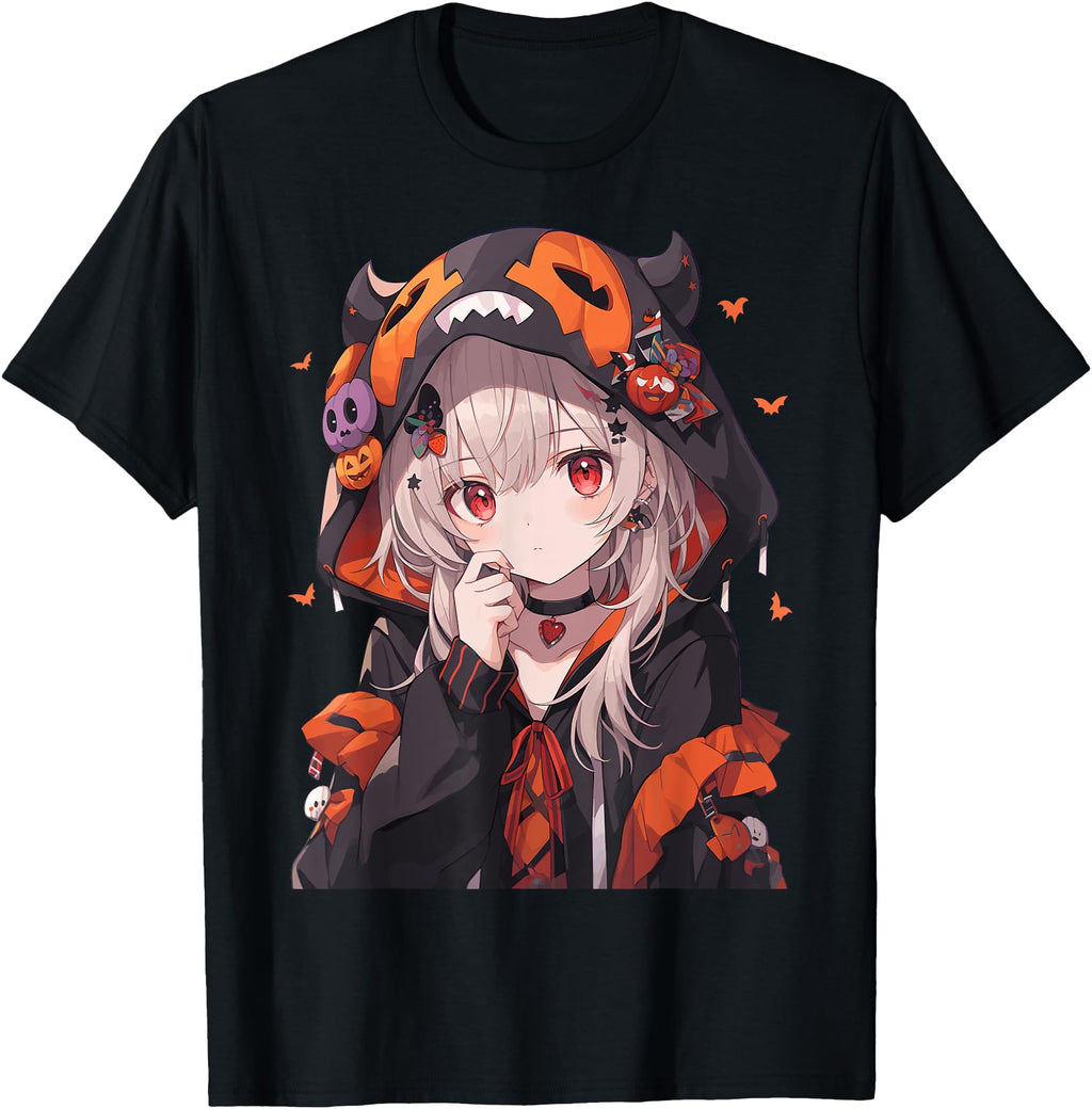 Handcrafted Halloween Anime Pumpkin Hoodie - Streetwear Style for Adults - T-Shirt, Sweatshirt, Hoodie