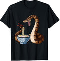 Japanese Anime Snake Eats Ramen King Hoodie - Unique Graphic Men Women - T-Shirt, Sweatshirt, Hoodie