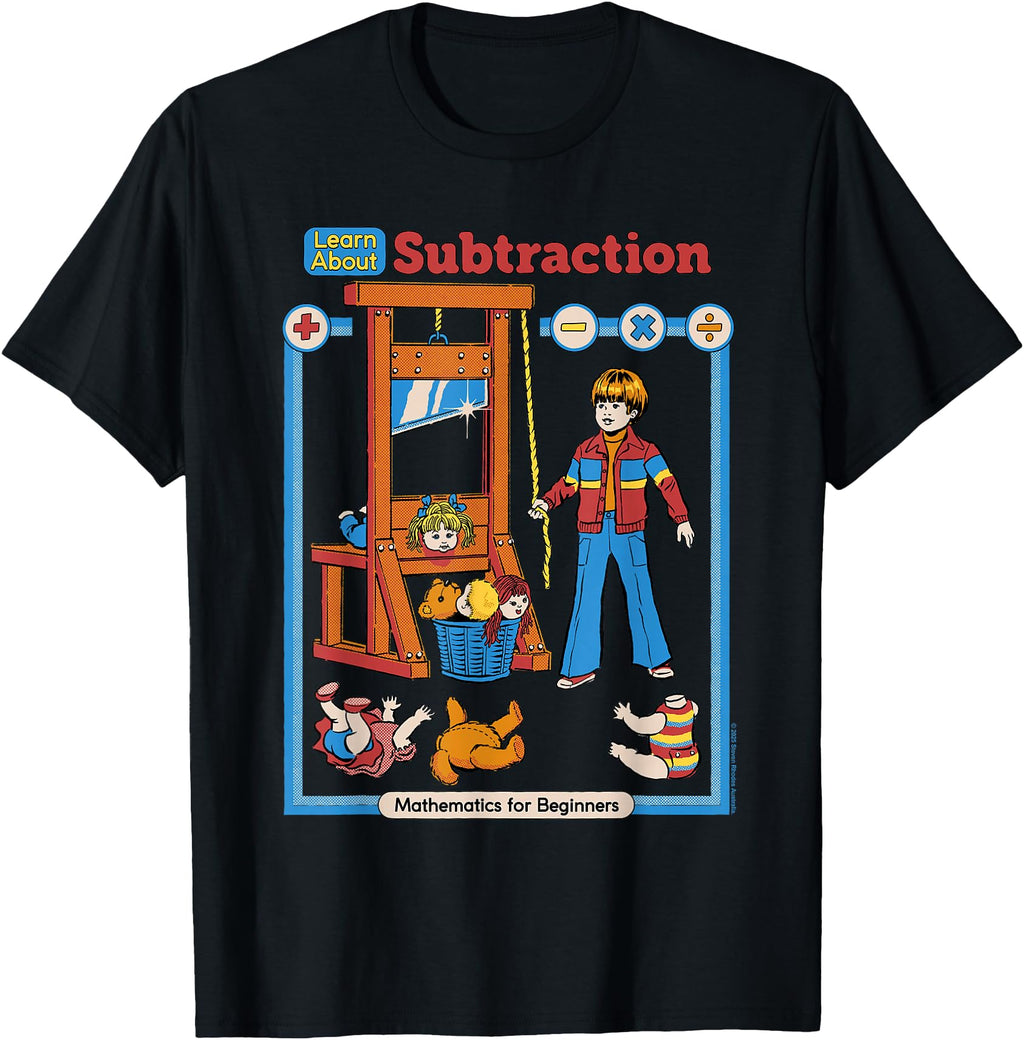 Learn About Subtraction Sarcastic T-Shirt - Unique Graphic Unisex - T-Shirt, Sweatshirt, Hoodie