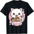 Exclusive Kawaii Anime Shirts Ramen Cat T-Shirt - Streetwear Style Unisex - T-Shirt, Sweatshirt, Hoodie