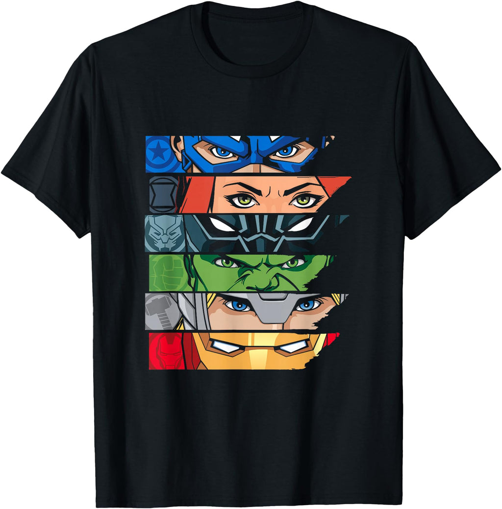 Marvel Avengers Super Hero Eyes T-Shirt - Casual Everyday Wear Men Women - T-Shirt, Sweatshirt, Hoodie