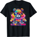 Authentic Cartoon Teddy Dj Sweatshirt - Aesthetic Graphic for Adults - T-Shirt, Sweatshirt, Hoodie