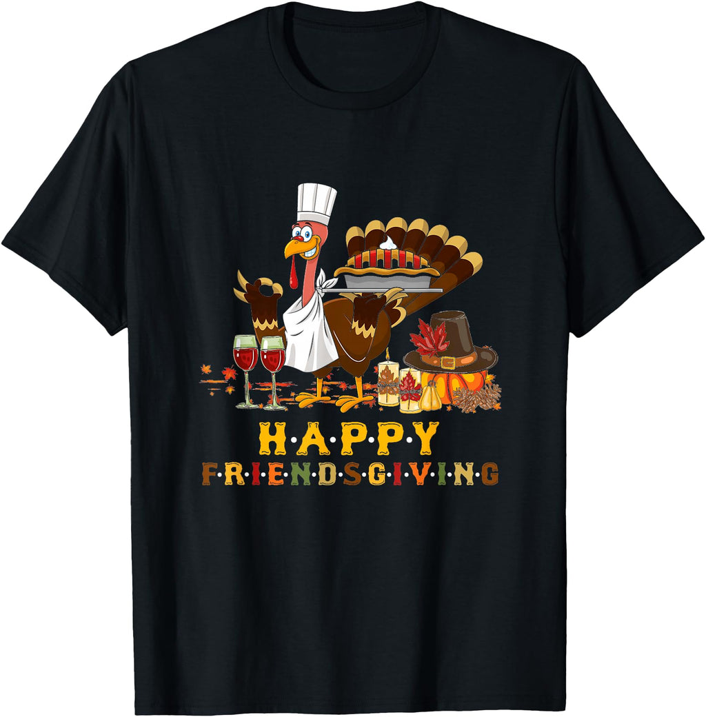 Handcrafted Happy Friendsgiving Sweatshirt - Aesthetic Graphic for Adults - T-Shirt, Sweatshirt, Hoodie