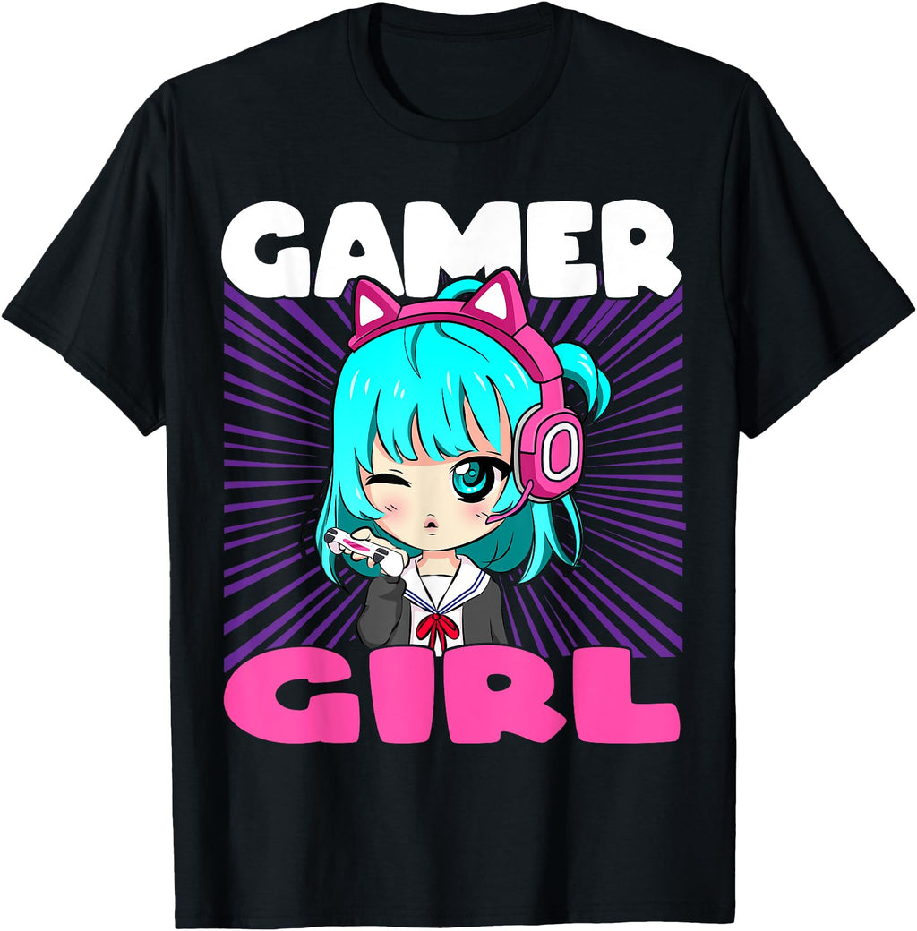 Handcrafted Anime And Gaming Chibi Hoodie - Fun Novelty Design for Adults - T-Shirt, Sweatshirt, Hoodie