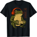 Japanese Gamer Frog Art Gaming T-Shirt - Fun Novelty Design Men Women - T-Shirt, Sweatshirt, Hoodie