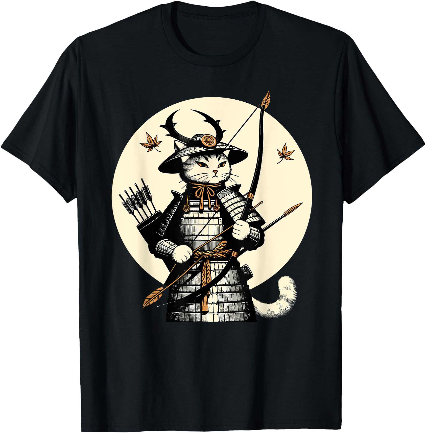 Original Samurai Cat Ashigaru Warrior Sweatshirt - Graphic Print Men Women - T-Shirt, Sweatshirt, Hoodie
