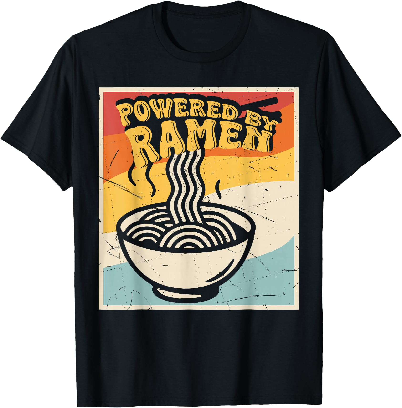 Original Powered Ramen Noodles Anime Rare Hoodie - Novelty Apparel Unisex - T-Shirt, Sweatshirt, Hoodie