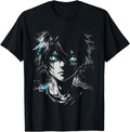 Original Anime Manga Motif Blue Eyes T-Shirt - Novelty Apparel Men Women - T-Shirt, Sweatshirt, Hoodie