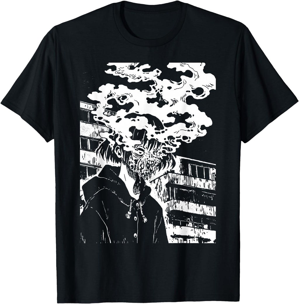 Original Horror Anime Manga Japan Hoodie - Custom Art Print Men Women - T-Shirt, Sweatshirt, Hoodie