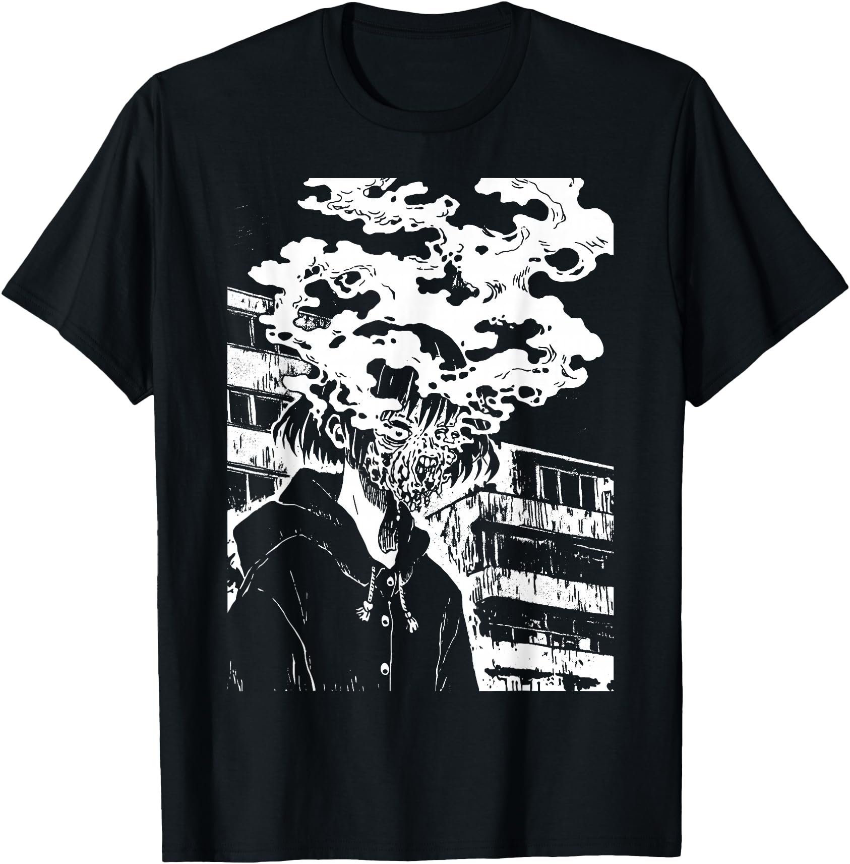 Original Horror Anime Manga Japan Hoodie - Custom Art Print Men Women - T-Shirt, Sweatshirt, Hoodie