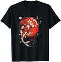 Original Cherry Blossom Koi Carp Fish T-Shirt - Graphic Print for Adults - T-Shirt, Sweatshirt, Hoodie