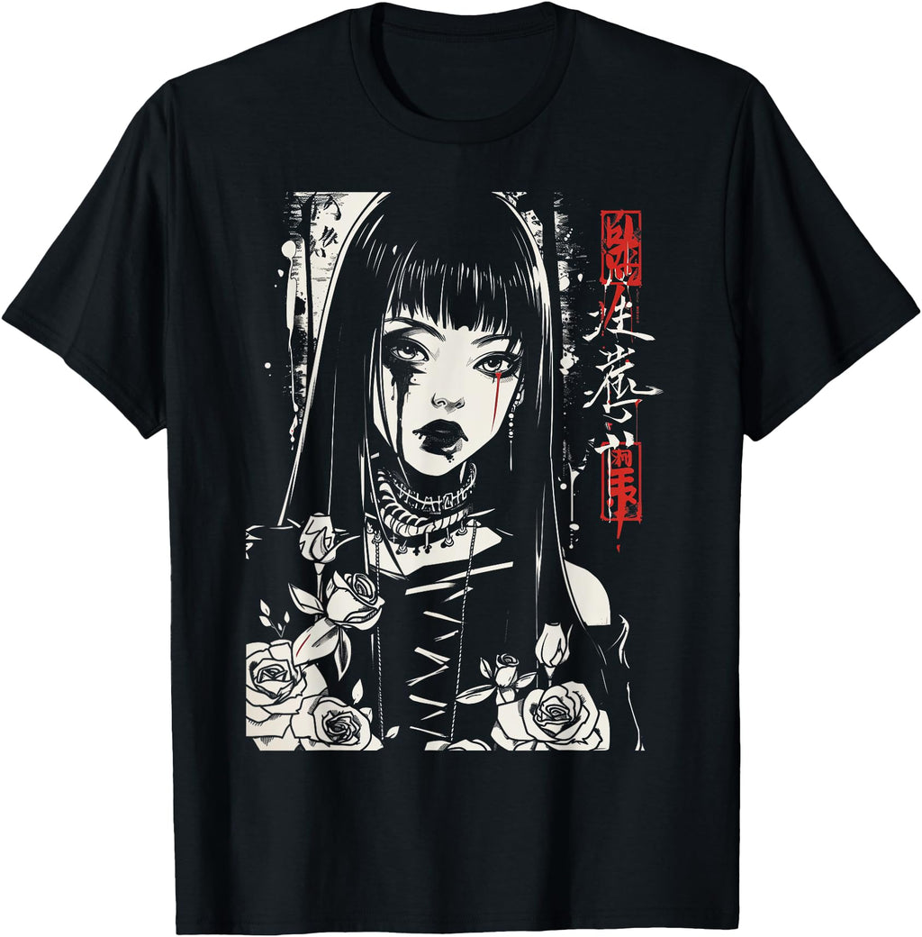 Authentic Anime Japanese Goth Sweatshirt - Casual Everyday Wear Unisex - T-Shirt, Sweatshirt, Hoodie