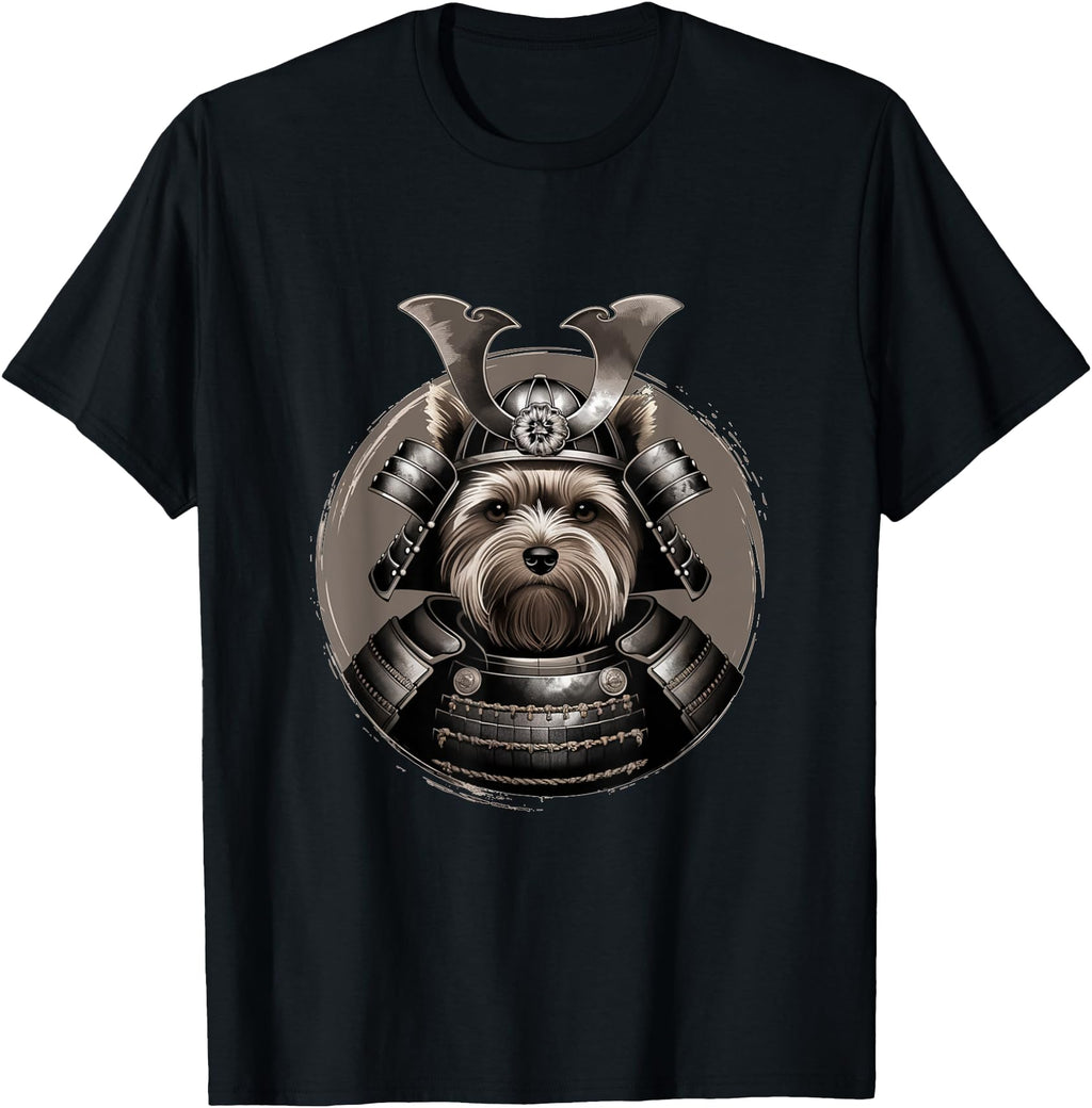 Authentic Samurai Yorkie Warrior Dog Sweatshirt - Custom Art Print Unisex - T-Shirt, Sweatshirt, Hoodie