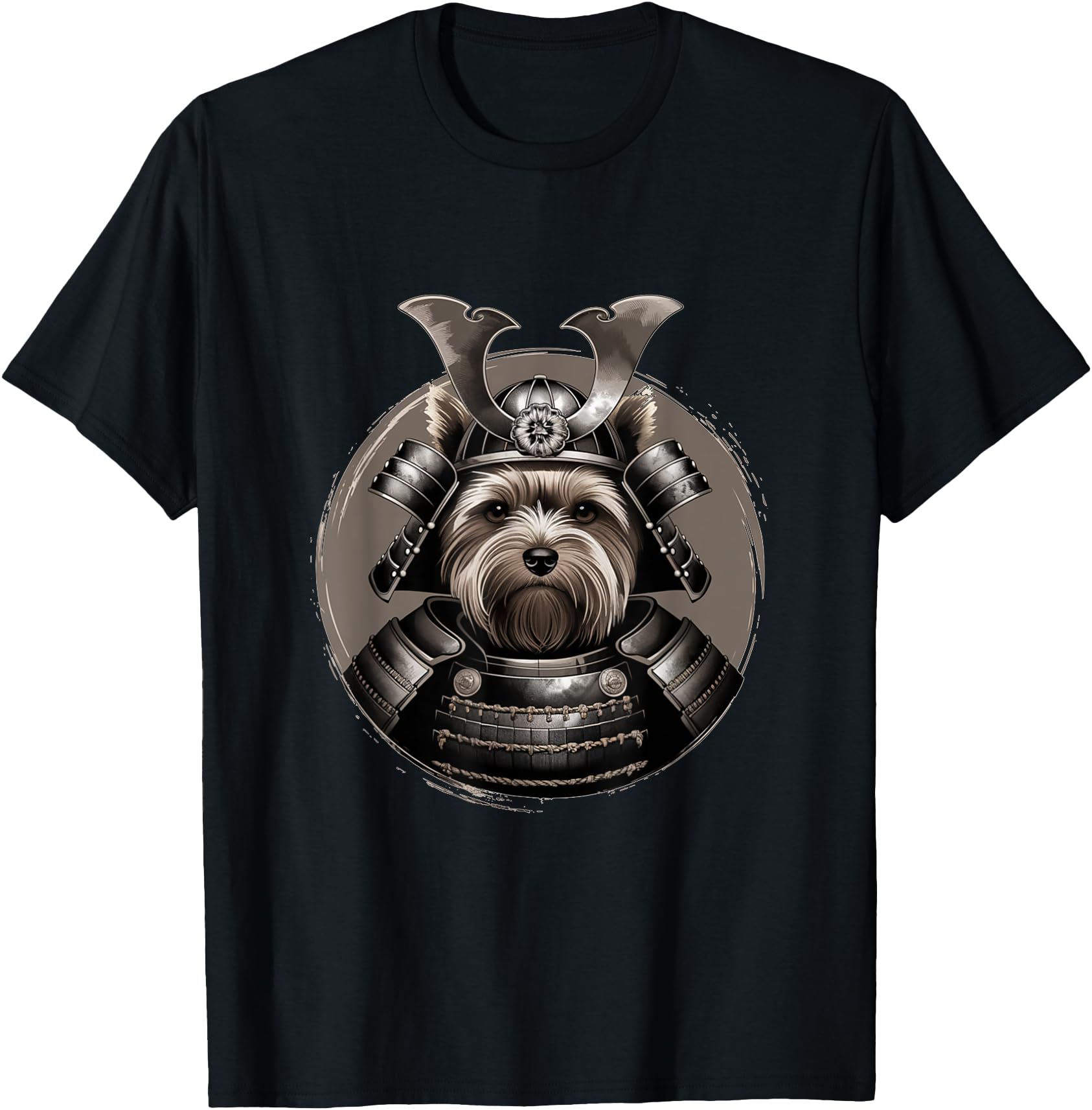 Authentic Samurai Yorkie Warrior Dog Sweatshirt - Custom Art Print Unisex - T-Shirt, Sweatshirt, Hoodie