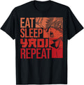 Eat Sleep Yaoi Repeat Gay Anime Hoodie - Fun Novelty Design Men Women - T-Shirt, Sweatshirt, Hoodie