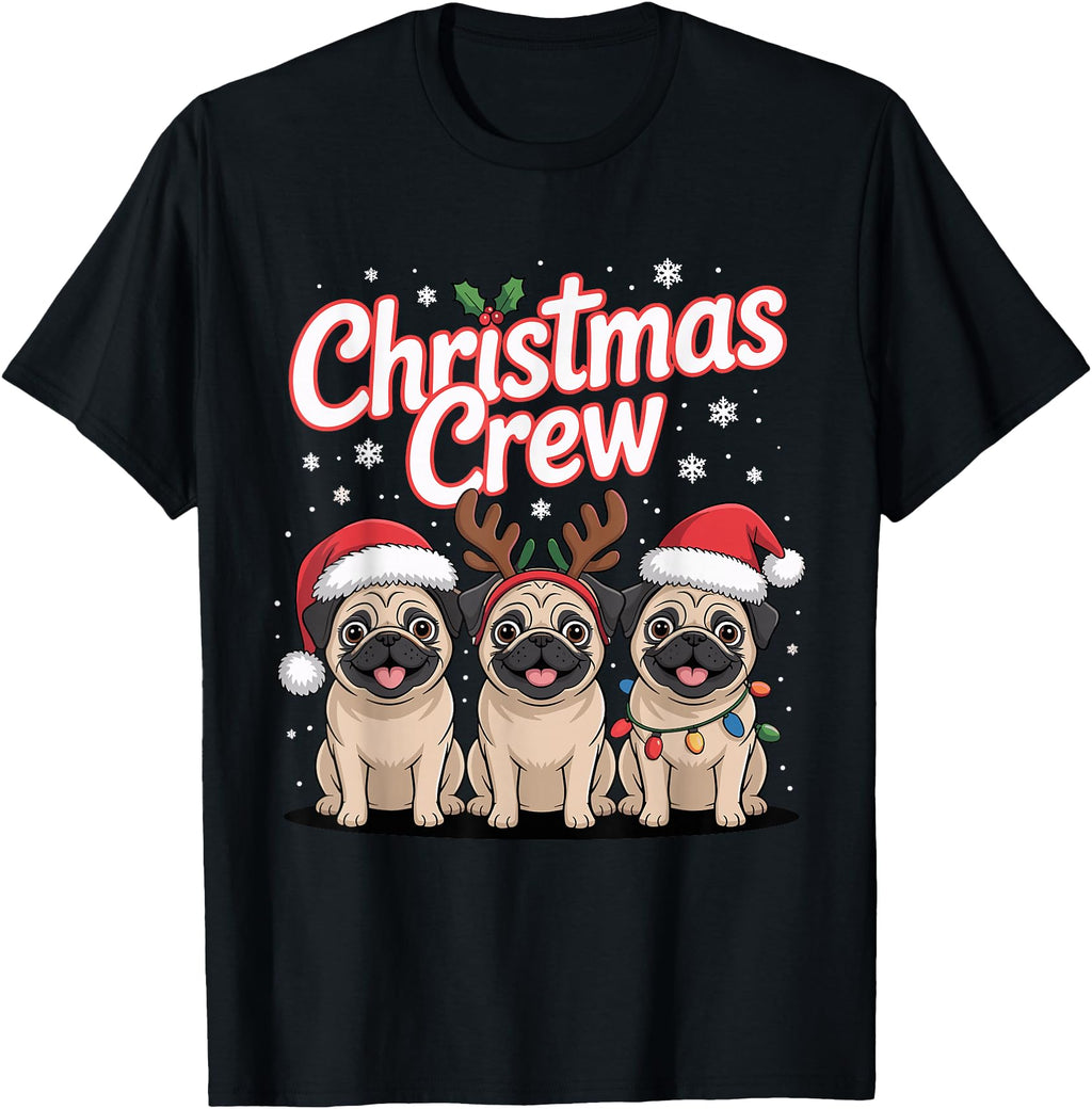 Original Crew Puppy Small Dog Pug Sweatshirt - Unique Graphic Unisex - T-Shirt, Sweatshirt, Hoodie