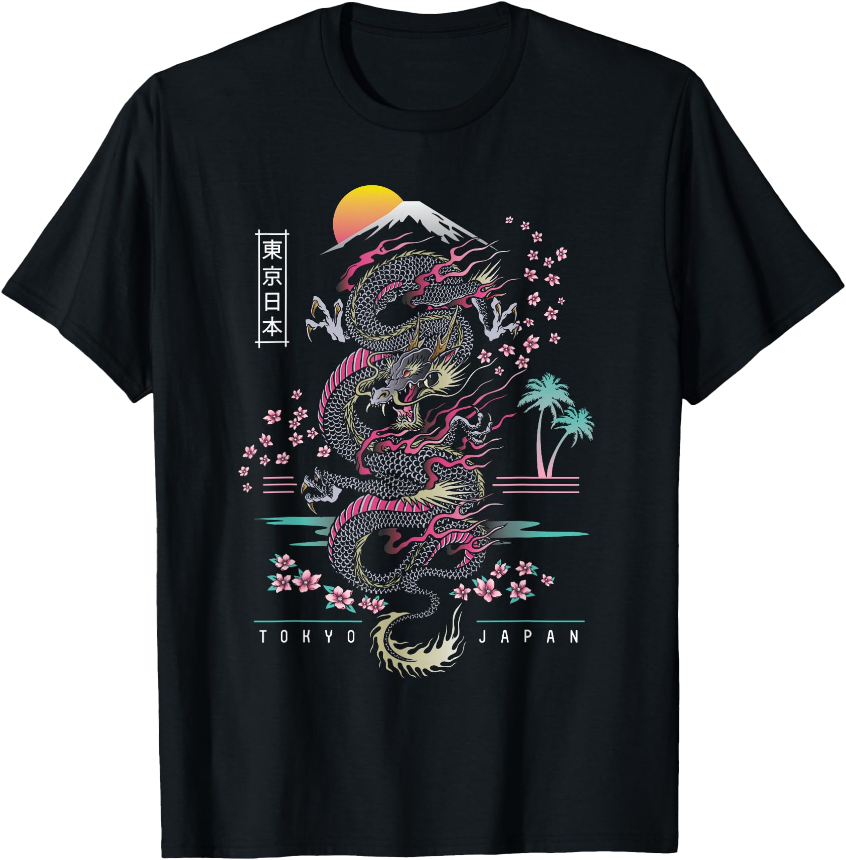 Japanese Tokyo Dragon Asian Inspired T-Shirt - Streetwear Style Men Women - T-Shirt, Sweatshirt, Hoodie