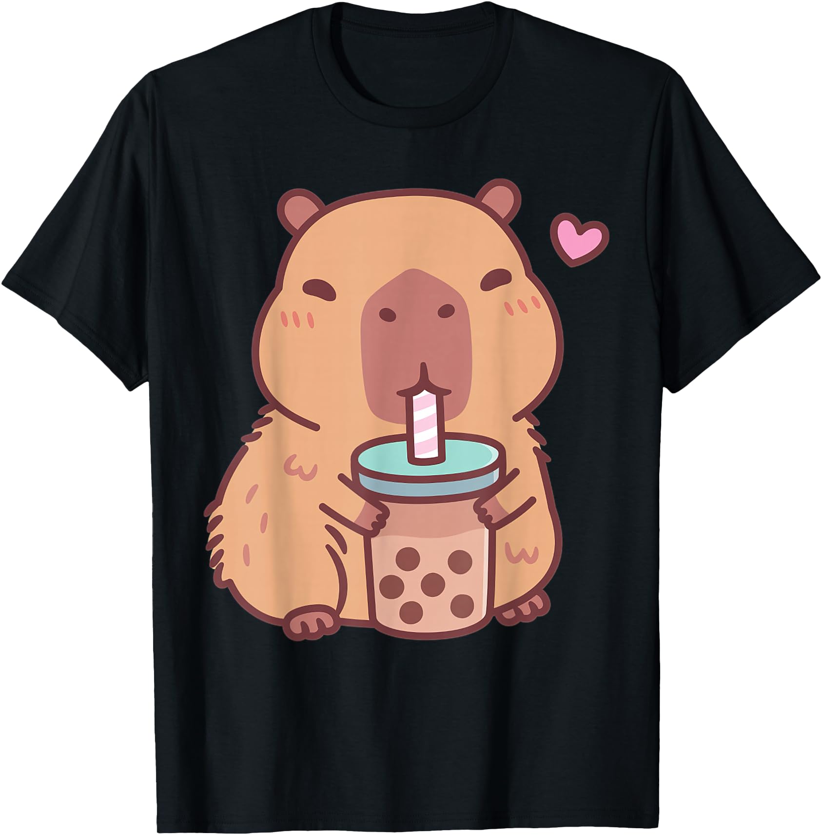 Capybara Kawaii Anime Drinking Bubble Sweatshirt - Trendy Graphic Unisex - T-Shirt, Sweatshirt, Hoodie