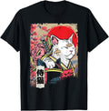 Handcrafted Japanese Samurai Cat Warrior Sweatshirt - Graphic Print Unisex - T-Shirt, Sweatshirt, Hoodie