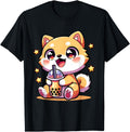 Original Kawaii Shiba Inu Dog Bubble Tea Hoodie - Streetwear Style Unisex - T-Shirt, Sweatshirt, Hoodie