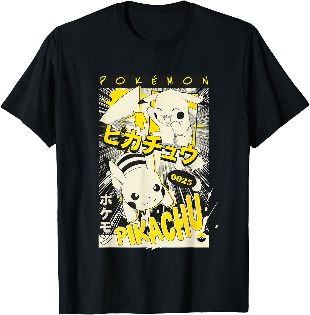 Original Pok Mon Pikachu 0025 Kanji Sweatshirt - Custom Art Print Unisex - T-Shirt, Sweatshirt, Hoodie