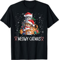 Exclusive Meowy Catmas Cat Tree Sweatshirt - Aesthetic Graphic for Adults - T-Shirt, Sweatshirt, Hoodie